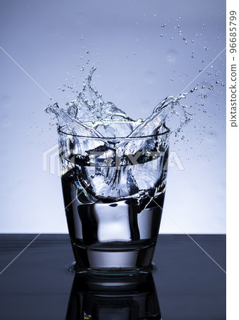 The image of pouring drinking water, into a glass, The image of pouring drinking water, into a glass, 96685799