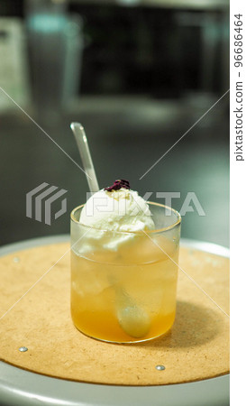 Stylish cream soda at the cafe Stylish cream soda at the cafe 96686464