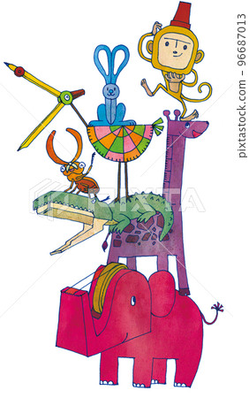 用作動物工藝品的工具插圖 96687013