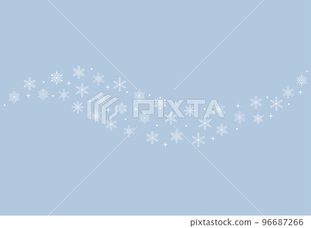 Merry Christmas and Happy New Year background with Christmas tree made of snowflakes. Vector illustration 96687266