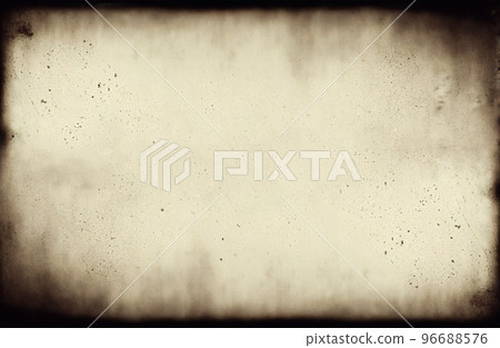 Vintage film frame scratches dust particles vignette. Retro photo paper 96688576