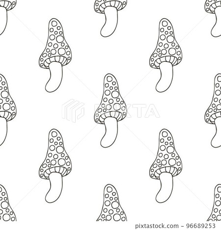 Autumn mood. Illustration in hand draw style. Seamless pattern Autumn mood. Illustration in hand draw style. Seamless pattern 96689253