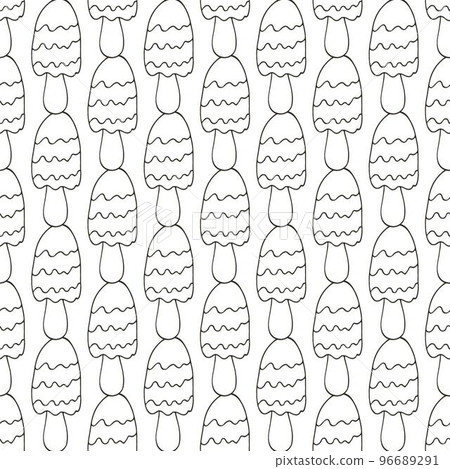 Autumn mood. Illustration in hand draw style. Seamless pattern 96689291