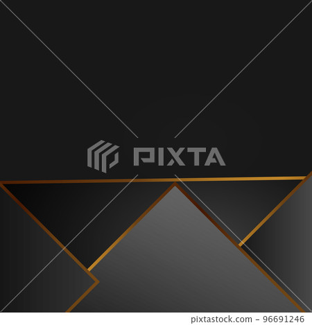 Abstract black and golden background. Gold lines. Luxury style. Vector geometric pattern can be used in cover design, book design, poster, banner, cover, flyer, website. Abstract black and golden background. Gold lines. Luxury style. Vector geometric pattern can be used in cover design, book design, poster, banner, cover, flyer, website. 96691246