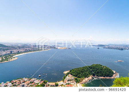 sea coast of Rio de Janeiro, city panorama sea coast of Rio de Janeiro, city panorama 96691420