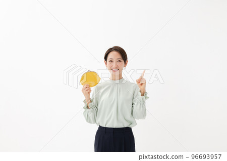 Purse women's white background 96693957