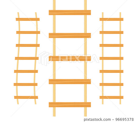 Wooden Stairs. Step ladder. Household tools. Vector stock illustration. Wooden Stairs. Step ladder. Household tools. Vector stock illustration. 96695378