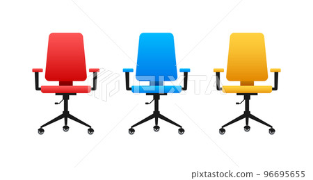 Office chair or desk chair. Armchair. Vector stock illustration. 96695655