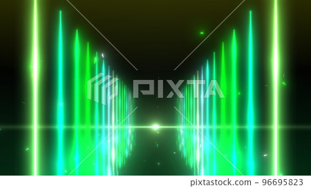 Green neon and triangular particle background Still image Green neon and triangular particle background Still image 96695823