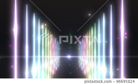 Pastel color neon and triangular particle background Still image Pastel color neon and triangular particle background Still image 96695824