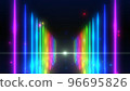 Rainbow neon and triangular particle background still image 96695826
