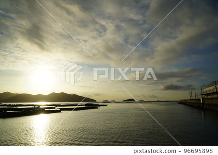 風景、天空、大海、赤穗市 風景、天空、大海、赤穗市 96695898