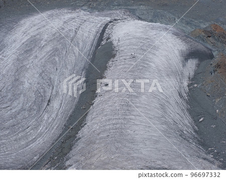 Glacier seen from Klein Matterhorn in Switzerland 96697332