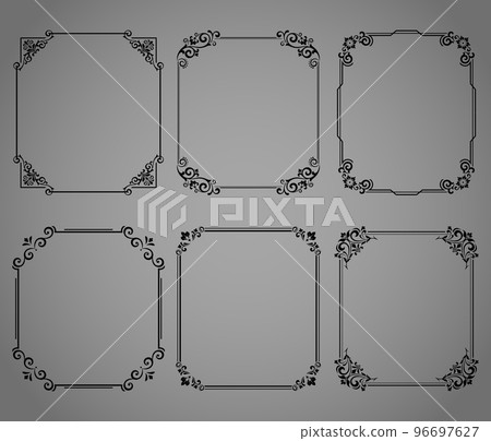 Set of decorative frames Elegant element for design i Set of decorative frames Elegant element for design i 96697627