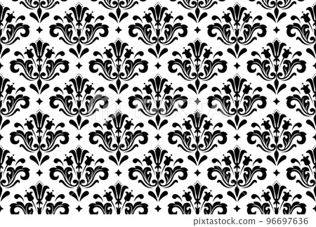 Wallpaper in the style of Baroque. Seamless background. Wallpaper in the style of Baroque. Seamless background. 96697636