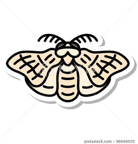 迷你貼紙昆蟲圖圖標蠶 迷你貼紙昆蟲圖圖標蠶 96698050