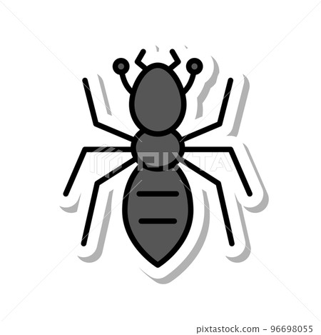 迷你貼紙昆蟲圖圖標螞蟻 96698055