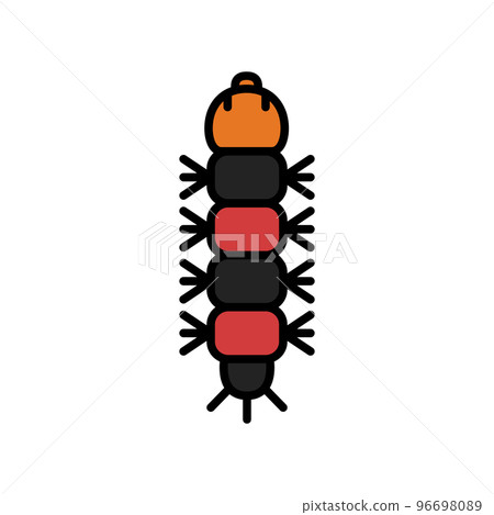 迷你昆蟲圖圖標毛毛蟲 迷你昆蟲圖圖標毛毛蟲 96698089