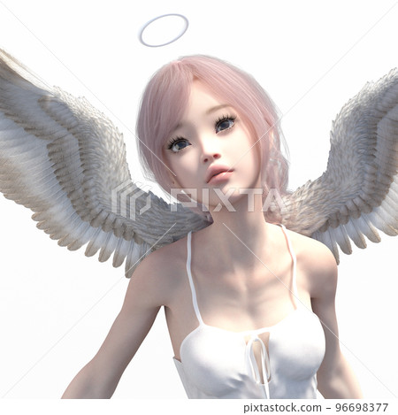 Cute fairy perming 3DCG illustration material 96698377
