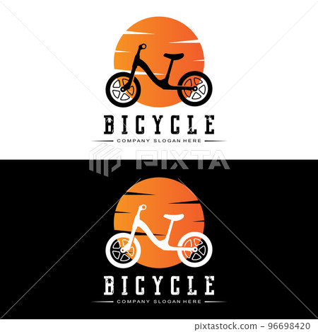 Bicycle Logo, Casual Vehicle Vector, Design Suitable For Bike Shops, Sports Branches, Mountain Bikes, And Kids Bikes 96698420