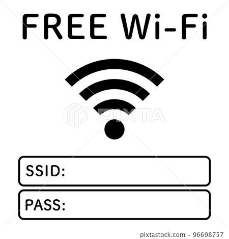 免費Wi-Fi佈告欄設計（方形） 96698757