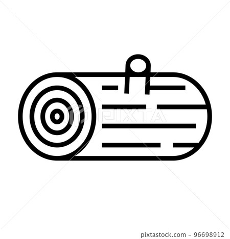 Simple log icon. wood. firewood. vector. 96698912