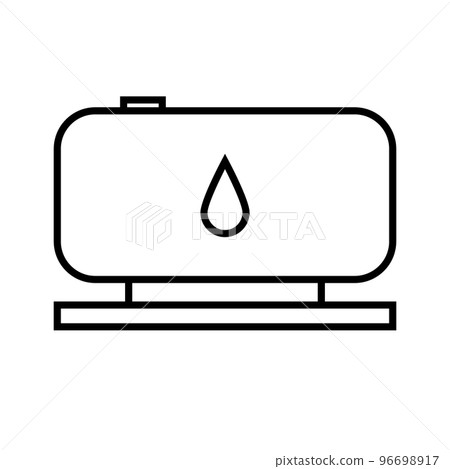 油箱圖標。汽油或燃料儲存。向量。 油箱圖標。汽油或燃料儲存。向量。 96698917