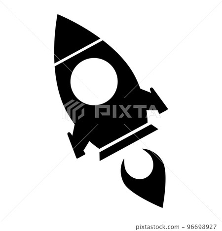 rocket launch. missile launch. Weapons of destruction. vector. rocket launch. missile launch. Weapons of destruction. vector. 96698927