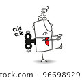 This businessman is a mechanic toy 96698929