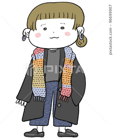 冬天的衣服時尚女人 96699907