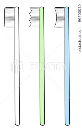 Illustration of toothbrush shape types 96700059