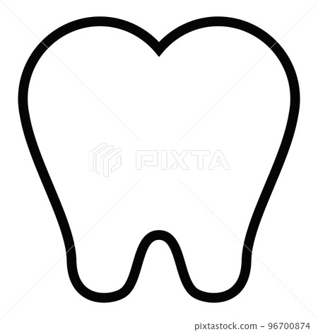 Isolated teeth icon Flat design Vector 96700874