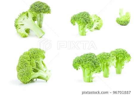 Collection of fresh green broccoli Collection of fresh green broccoli 96701887