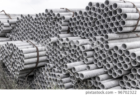 Pipes in construction site 96702322