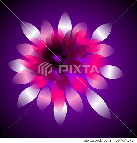 Floral illustration. Fantastic landscape, bright magical colors. Radiant image. 96704172