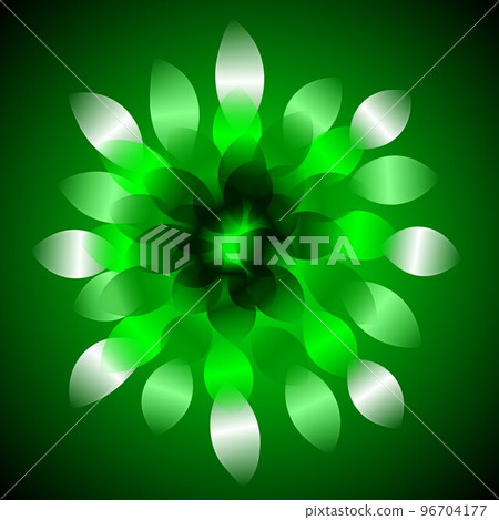 Floral illustration. Fantastic landscape, bright magical colors. Radiant image. 96704177