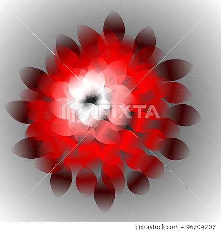 Floral illustration. Fantastic landscape, bright magical colors. Radiant image. 96704207