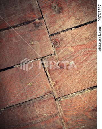 detail of the old surface of the wooden floor detail of the old surface of the wooden floor 96705727