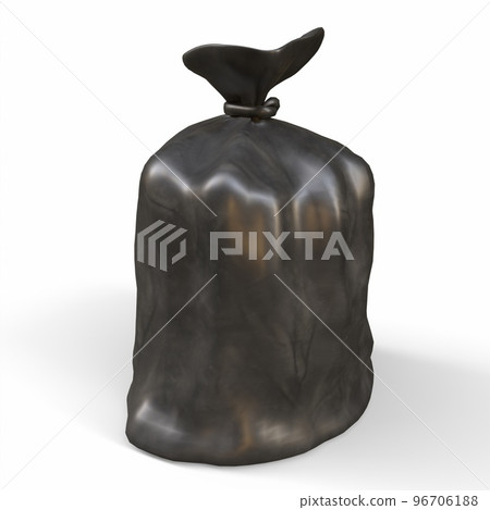 Trash bag isolated on a white background Stock Photo