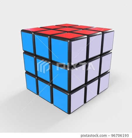 3d Rendering of puzzle cube 3d Rendering of puzzle cube 96706193