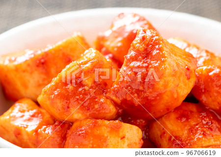 Up of yam kimchi. Up of yam kimchi. 96706619