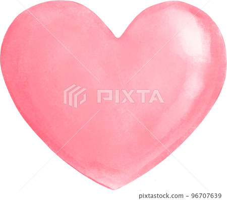 cute sweet Hearts watercolour hand drawing cute sweet Hearts watercolour hand drawing 96707639