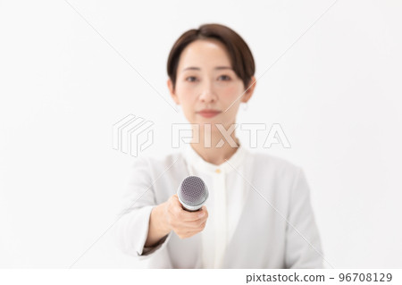 話筒女白底 話筒女白底 96708129