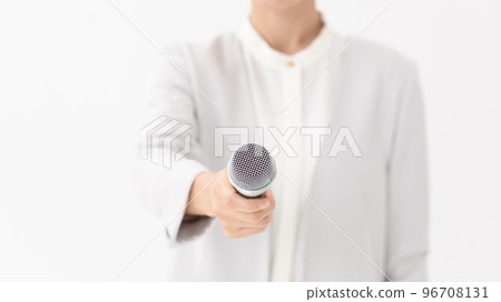 話筒女白底 96708131