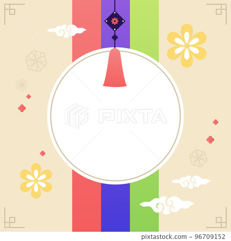 Korean traditional background illustration 96709152