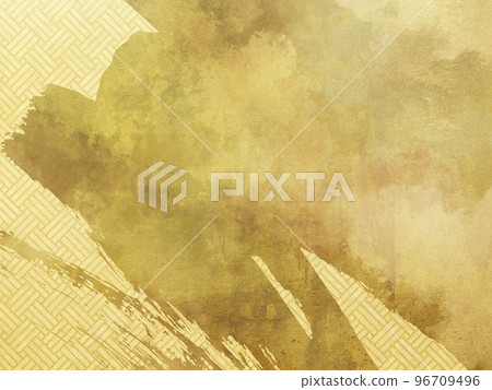 Gold and Japanese pattern background material Gold and Japanese pattern background material 96709496