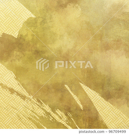 Gold and Japanese pattern background material Gold and Japanese pattern background material 96709499