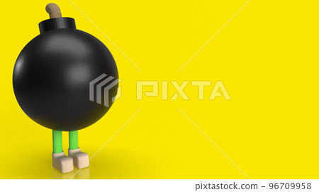 bomb for weapon or abstract concept 3d rendering bomb for weapon or abstract concept 3d rendering 96709958