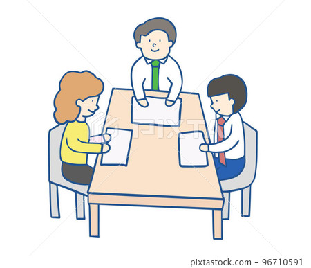 Business meeting scene Business meeting scene 96710591