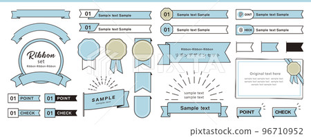裝飾帶設計部件組，外觀簡潔 96710952